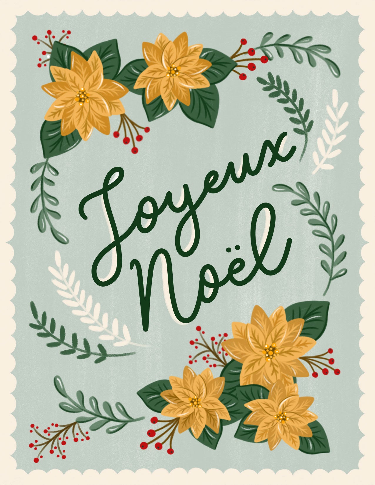Joyeux Noel Floral