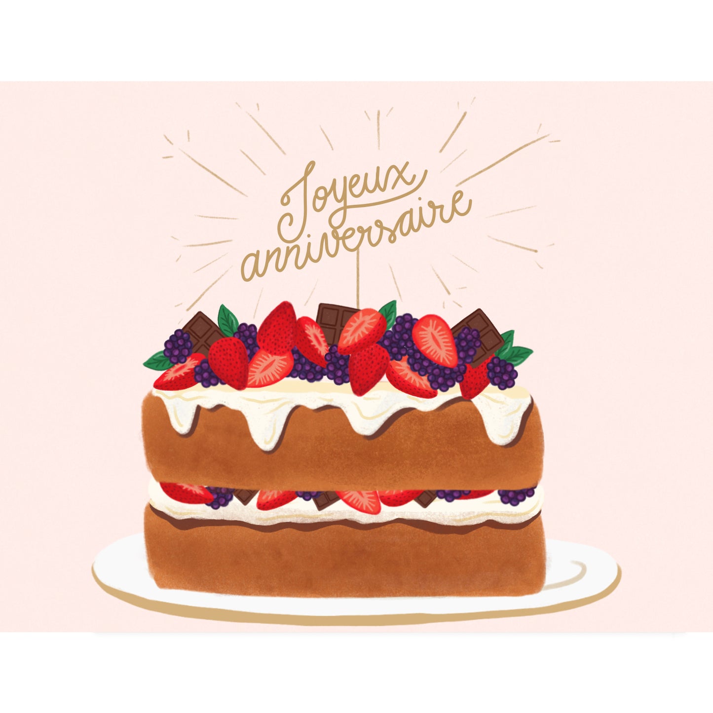 Anniversaire Cake Sparkles