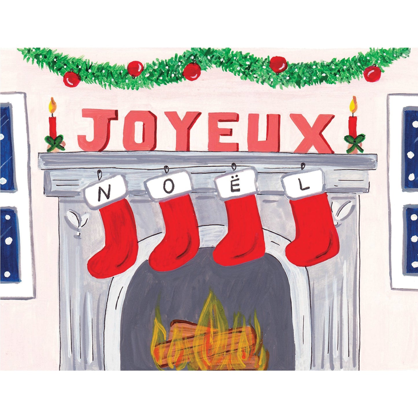 Joyeux Noel Fireplace
