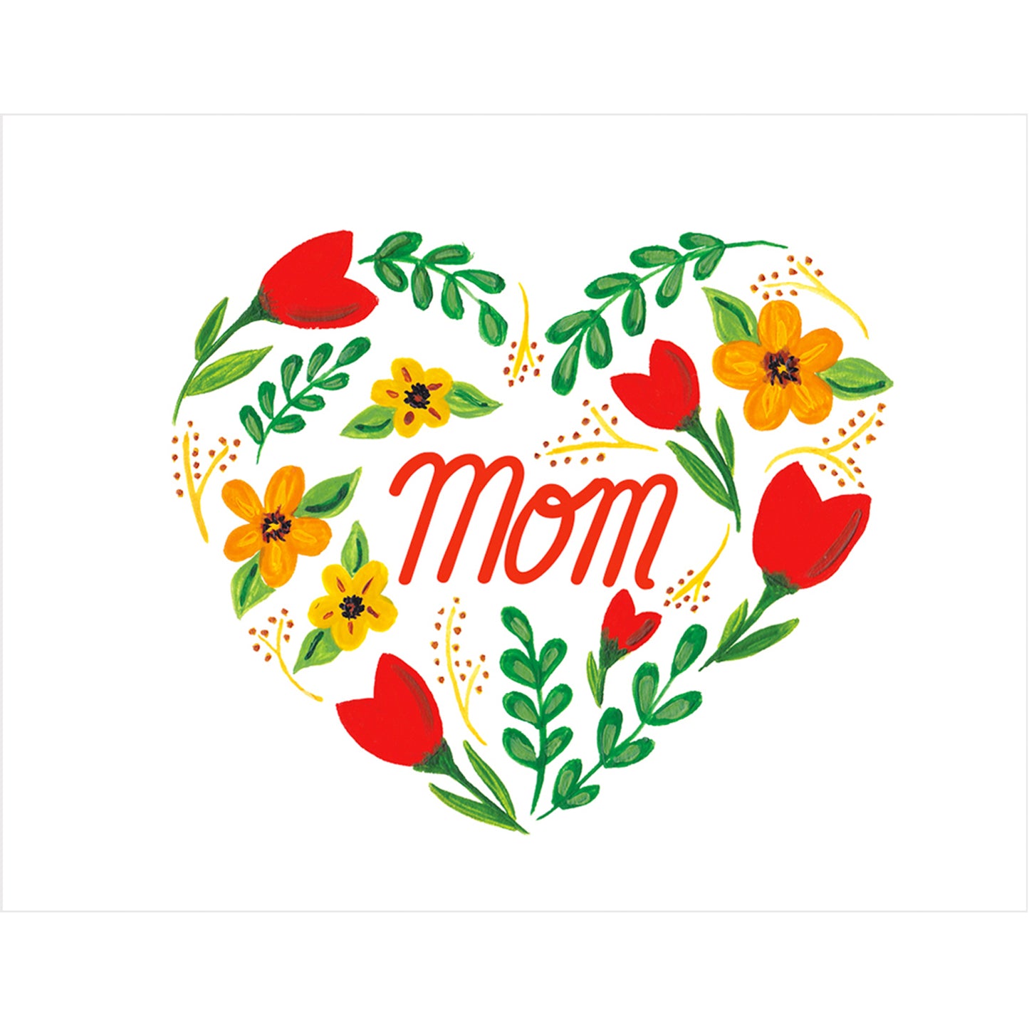 Heart Floral Mom