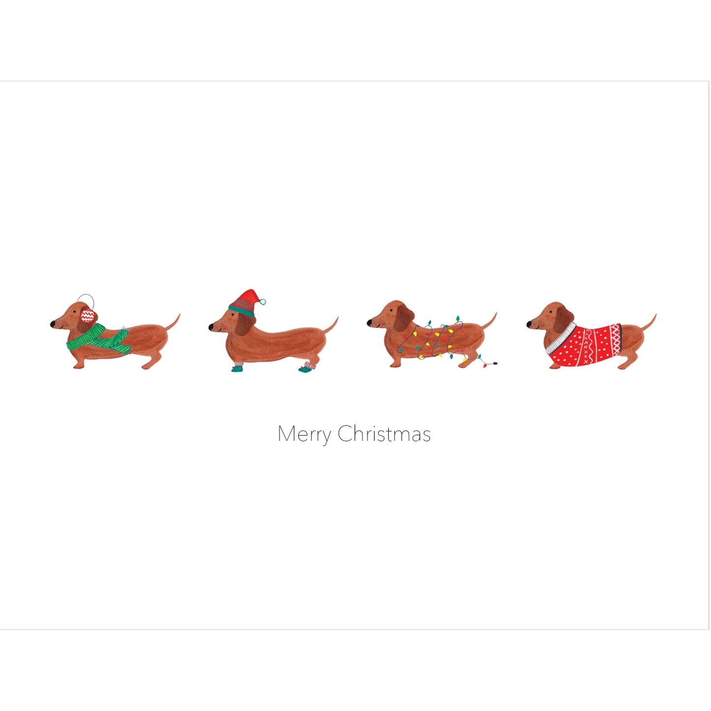 Sausage Dogs - Merry Christmas