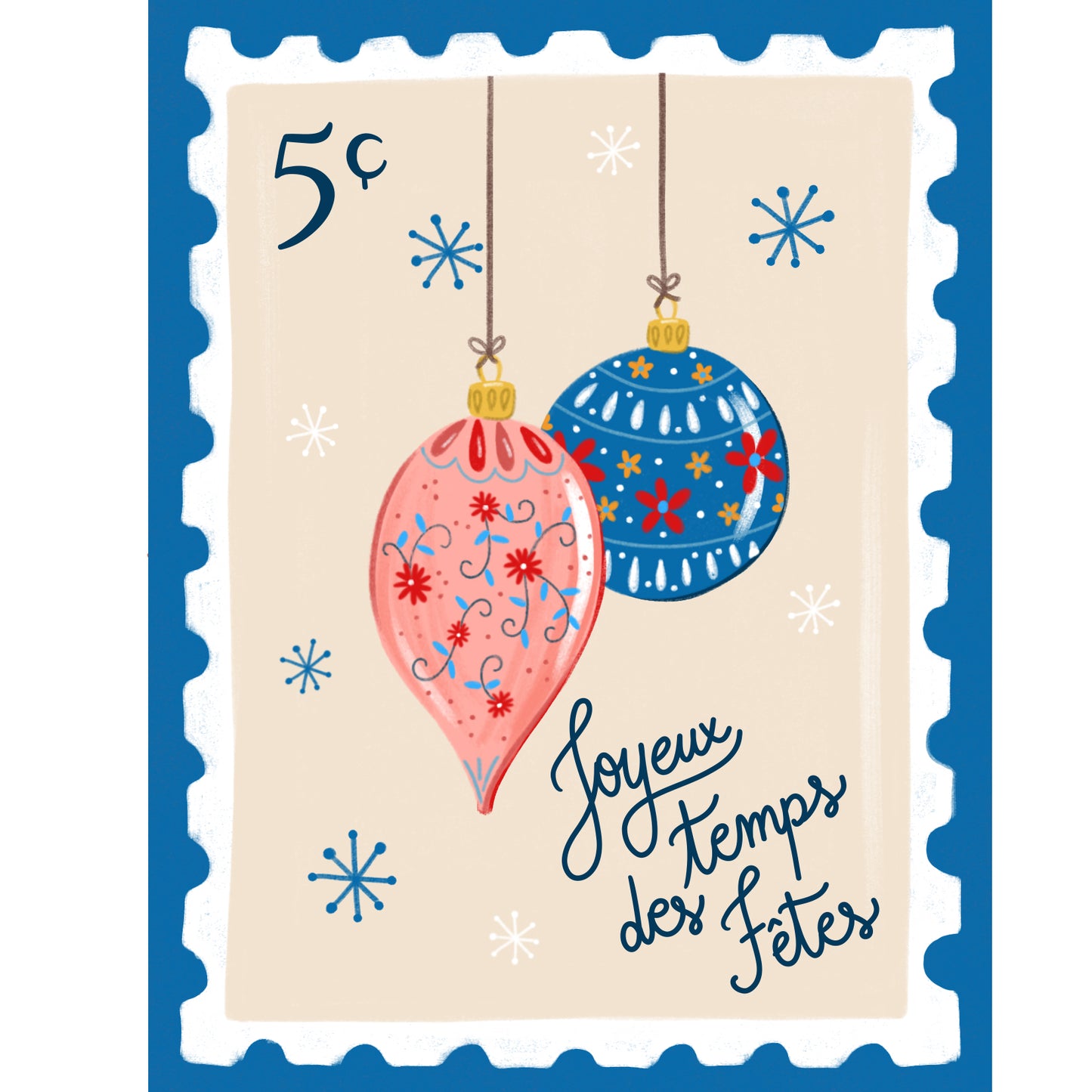 Temps des Fêtes Stamp