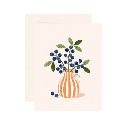 Blueberries Vase