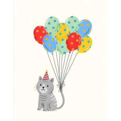 Cat Birthday Balloons