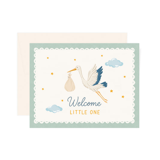 Welcome Baby Stork