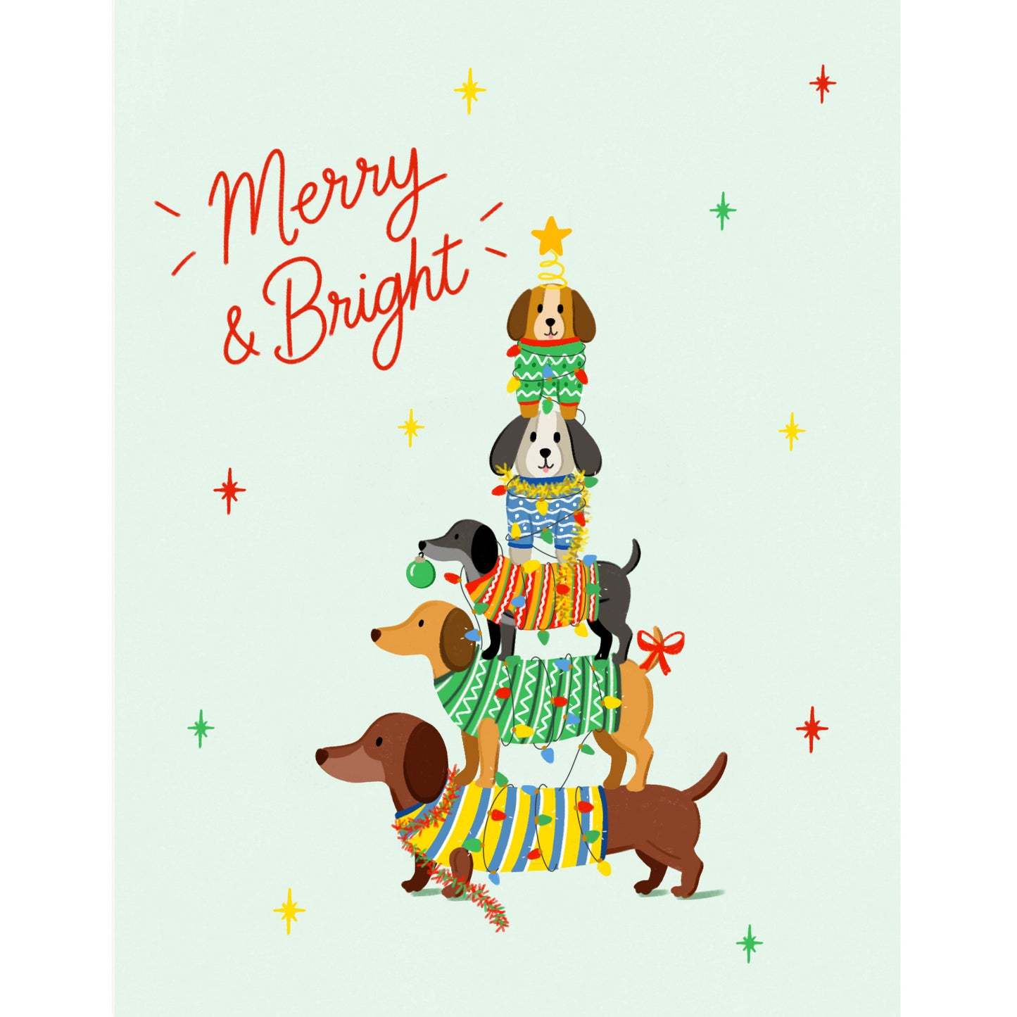 Christmas Dog Pyramid