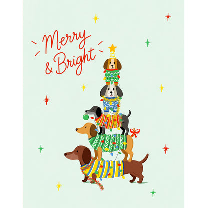 Christmas Dog Pyramid