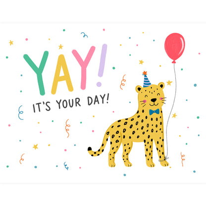 Yay Birthday Leopard