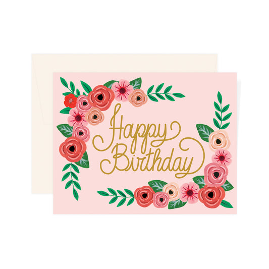 Happy Birthday Rose Floral