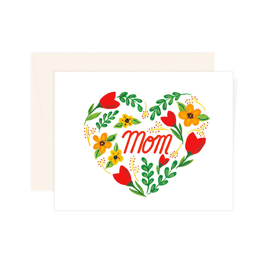 Heart Floral Mom