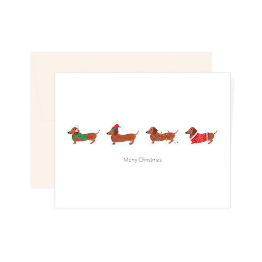 Sausage Dogs - Merry Christmas