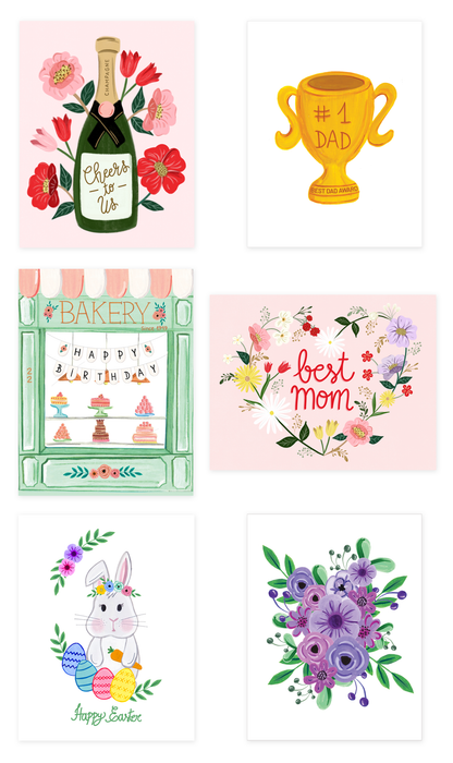 Yearly Holidays Cards Bundle