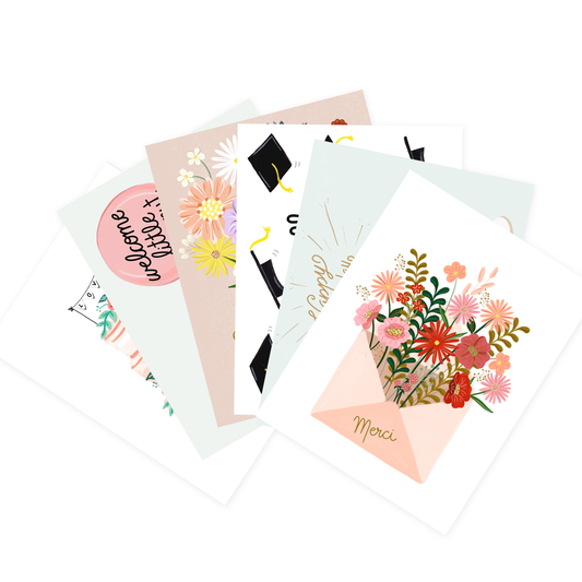 Lot de cartes de nombreuses occasions