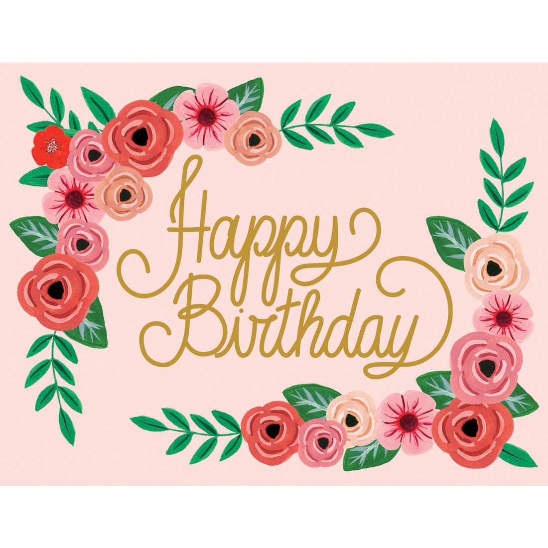 Happy Birthday Rose Floral – Paige & Willow