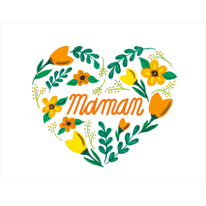 Heart Floral Maman