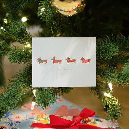 Sausage Dogs - Merry Christmas