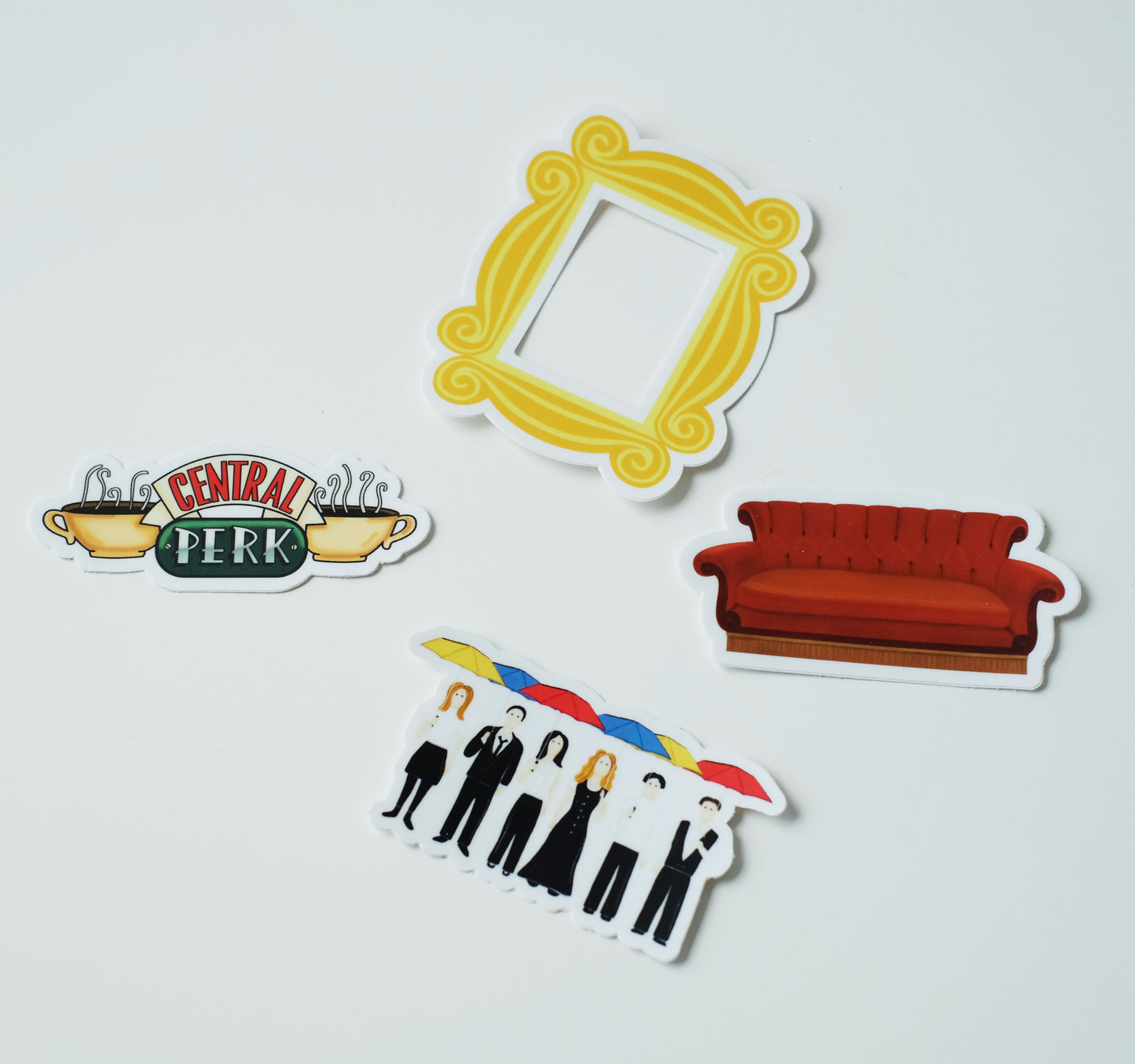 Lot de cartes de vœux et d'autocollants Friends