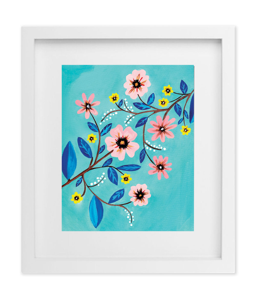 Turquoise Floral