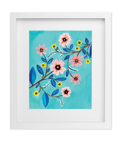 Turquoise Floral
