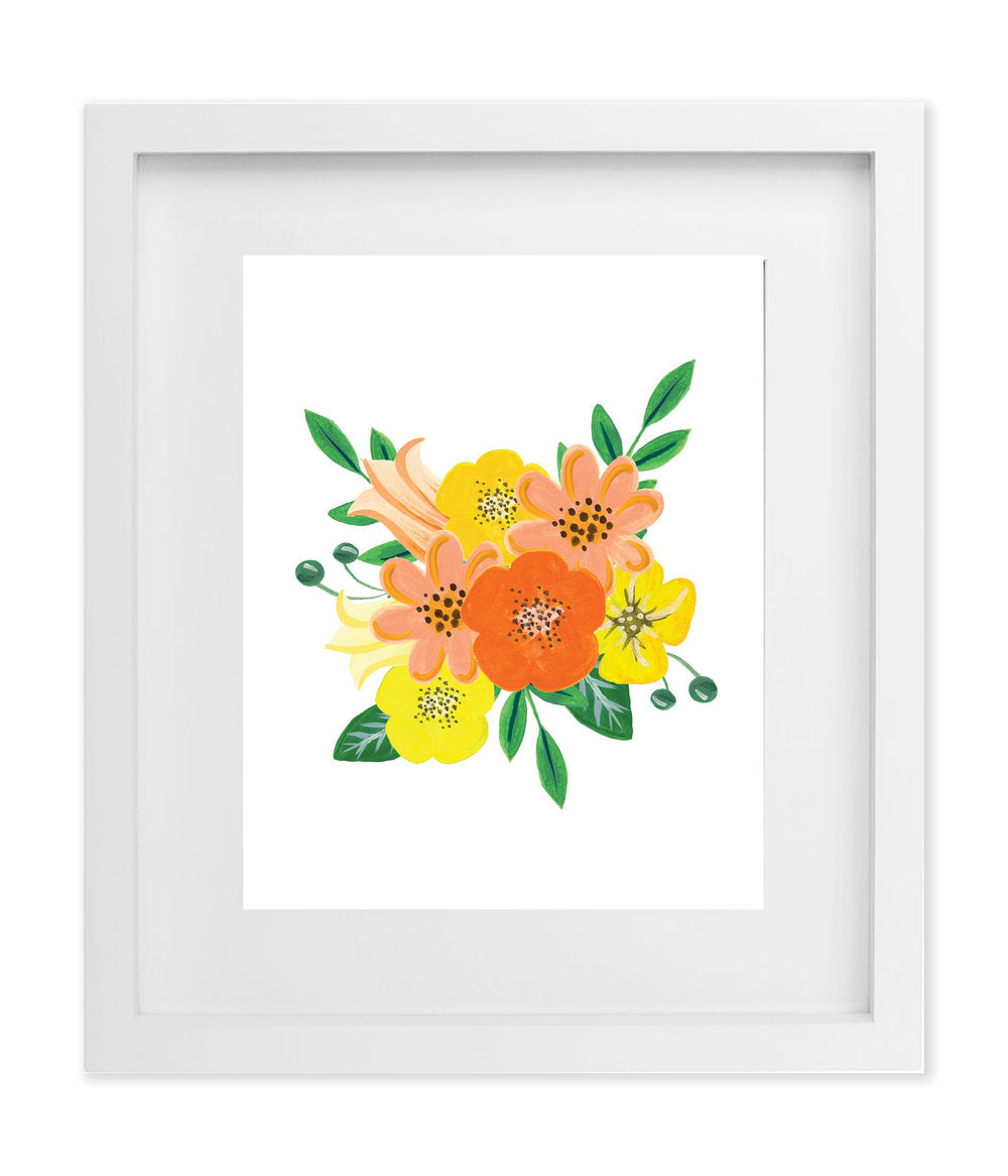 Fleurs oranges