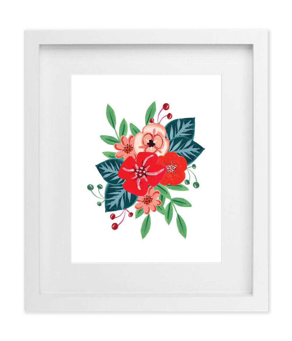 Fleurs rouges